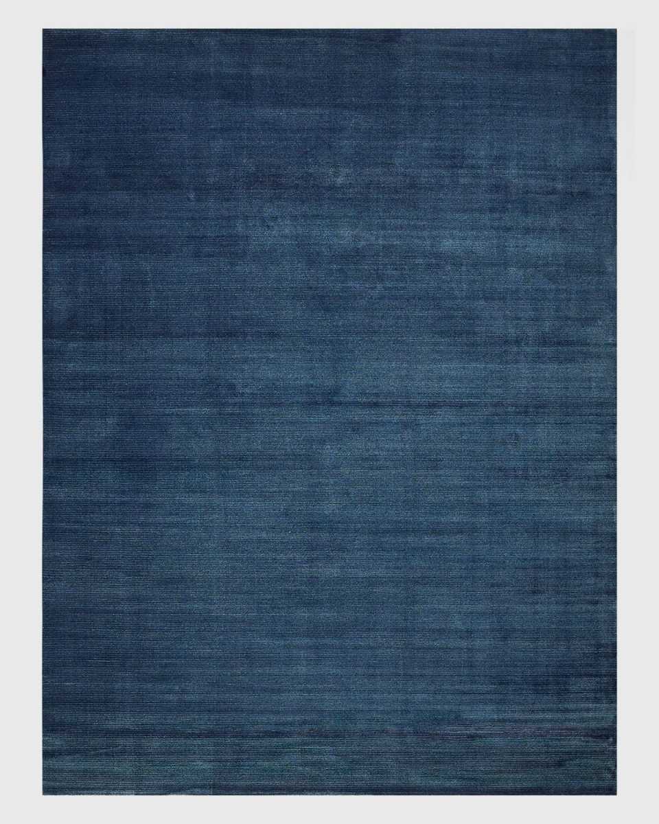 Pavia Hand-Loomed Navy Rug, 10' x 14'